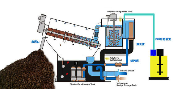 سبائك الصلب نزح الحمأة وحدة المسمار الصحافة