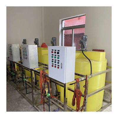 نظام الجرعات الكيميائية للمسحوق السائل البوليمر السائل معالجة مياه الصرف الصحي بالجاذبية الذاتية