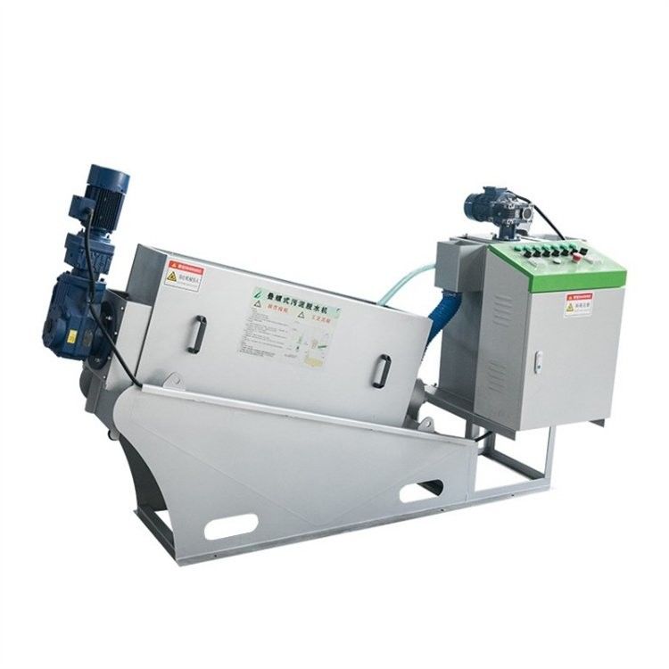 5m3 / H الفولاذ المقاوم للصدأ برغي مكدس تربية الأحياء المائية دوامة الحمأة ديهيدراتور