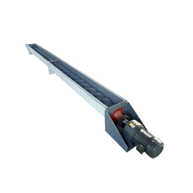 1 ~ 100 متر طول آلي الكربون الصلب ناقل برغي شافتلس لمسحوق الحبوب الأسمنتية