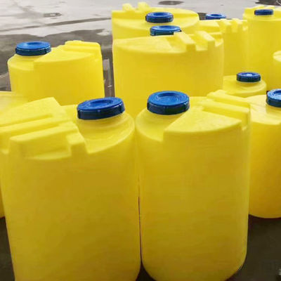 200L PE مسطحة القاع البلاستيك خلط دلو PAM إذابة معالجة مياه الصرف الصحي الكاشف الجرعات