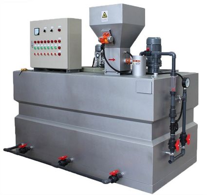 2000L / H PAM نظام الجرعات الأوتوماتيكي معدات جرعات قاعدة حمض الكلوريد Flocculant