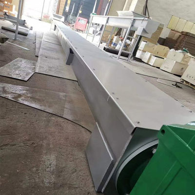 10t / h ناقل لولبي بدون رمح 304 معدات نقل الحمأة والفولاذ المقاوم للصدأ