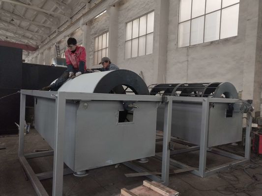 30m3 / h الروتاري طبل مثخن تتحرك حلقة المسمار رمح